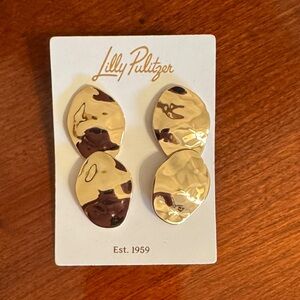 Lilly Pulitzer Shiny Gold Earrings